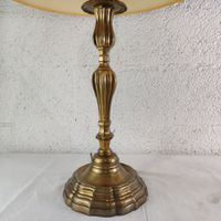 Paire de lampes en laiton, abat-jour crème. (photo 3)