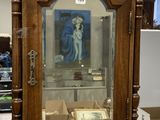 a grandfather clock that is on display in a store