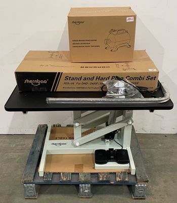 a table with a box on top of it and a box on top of it