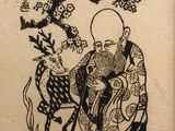 an image of a painting of a man with a goat