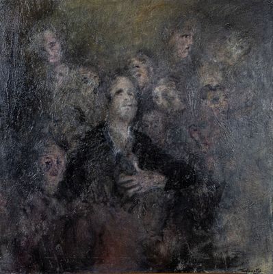 Hervé THIBAULT (né en 1944) Parviendront-ils à tomber d'acco… - Photo 1