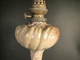a lamp that is sitting on top of a table