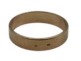 an image of a close up of a gold ring on a white background
