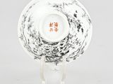 a chinese porcelain bowl and saucer, 20th century