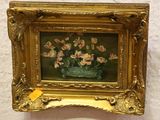 a picture of a painting of flowers in a vase