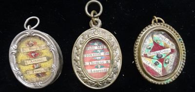 three different types of lockes are displayed on a black surface