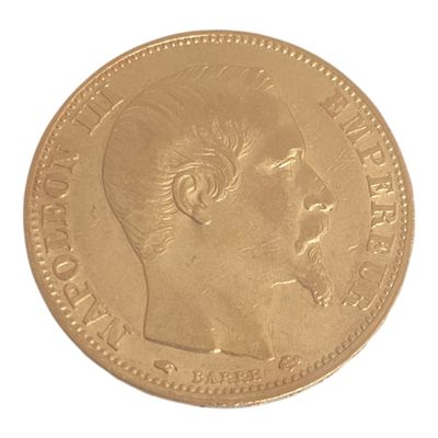 l'image d'une pièce d'or sur laquelle figure le visage d'un homme