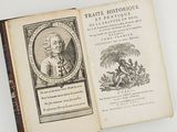 an old book with a picture of a man on it