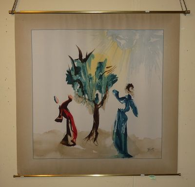 une photo d'un tableau accroché au mur