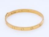 cartier 18k yellow gold love bracelet