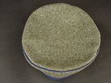 an image of a green hat with a blue band