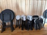 a lot of chairs and tables that are sitting on the floor