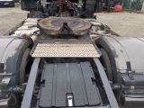 a large truck with a flat bed and a flat bed on the back of it