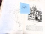 un livre ouvert sur lequel figure l'image d'un bâtiment