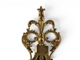 an image of a wall sconce with a clock on it