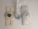 the contents of a toilet are wrapped in plastic and ready to be used