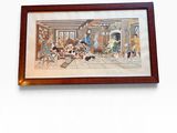 a picture of a painting hanging on the wall