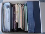 a box with a bunch of books inside of it