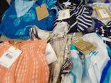 a pile of clothing that is sitting on the floor