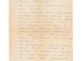 une vieille lettre manuscrite d'un homme qui écrit un poème