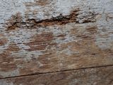 a piece of wood that has been scratched off and is sitting on a table