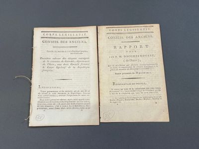 3 documents révolutionnaires concernant le département de l'…