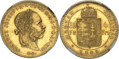 an image of a gold coin with a crown on it