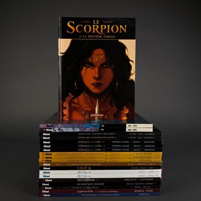 books stacked on top of each other on a table