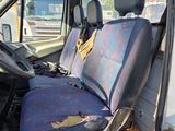 a van that has a seat that has been vandalized