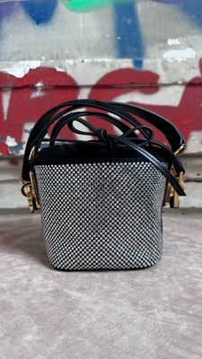 Sac seau T.XS A. VAUTHIER en nubuck et strass 12x12x13 Neuf …