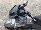 a motorcycle that is parked on the street
