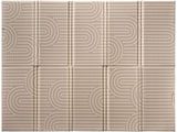a close up of a tile with a pattern on it