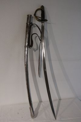 two swords that are on display on the wall