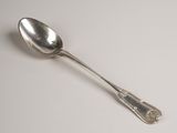 a spoon that is sitting on a table