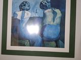 a picture of a painting of two women sitting at a table