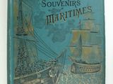 an old book with a picture of a ship in the water