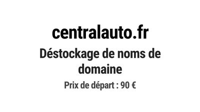 Nom de domaine centralauto.fr. Catégorie: Automobile.