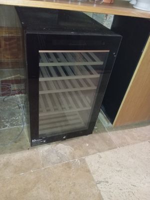an image of a wine cooler in a kitchen
