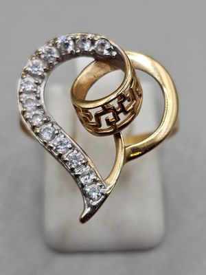 Bague OR et pierres, doigt 54, poids brut 2. - Photo 1