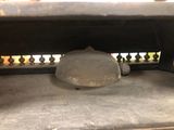 a turtle that is sitting in the middle of an oven