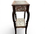 an image of a side table with a marble top