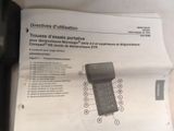 a paper with instructions on the contents of a cell phone