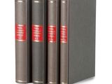 a set of three books sitting on top of each other