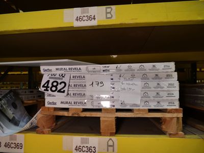 a lot of boxes that are on a pallet in the store
