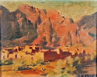 Robert GÉNICOT (1890-1981) "Les gorges du Todra".