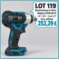 MAKITA. Boulonneuse à choc DTW181Z, sans batterie