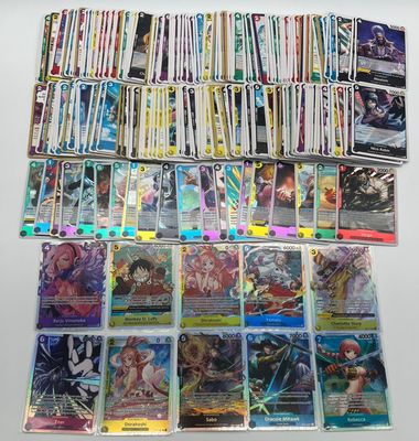 a lot of cards on the table with a lot of them