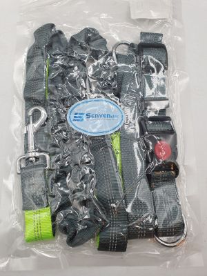 SENVENELEC - Kit laisse et ceinture de traction - Nylon réfl…
