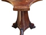 an image of a table with a wooden top on a white background