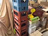 many crates and crates of beer in a room